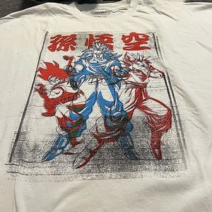 Mens DRAGON BALL Z White Tee, XXXL